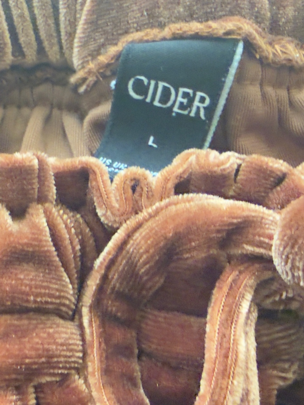 Cider Velvet Bloomer Pants - Rust - Picture 3 of 3